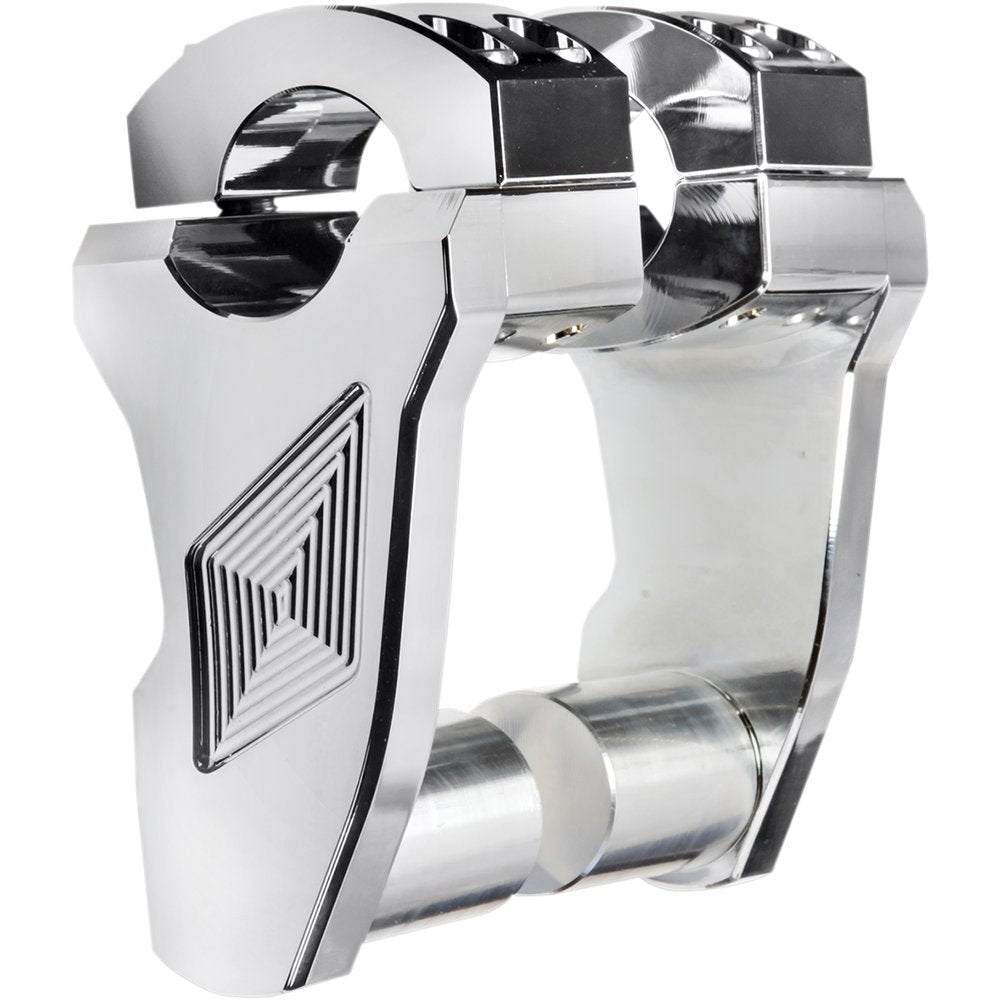 ROX SPEED FX Patriot Series Pivoting Handlebar Risers - 3" - Chrome 4R-P3RX-02