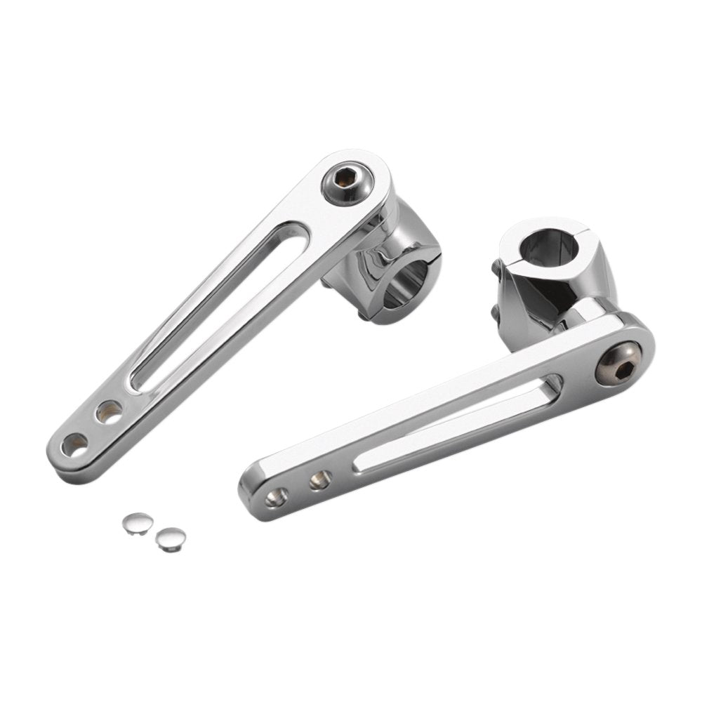 RIVCO PRODUCTS Adjustable Highway Peg Mounts - 1" - Chrome GL18004