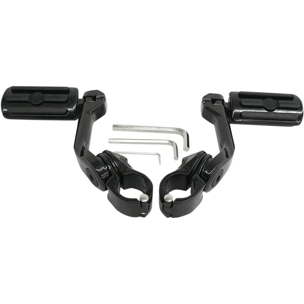 RIVCO PRODUCTS Highway Pegs With Mount - Black MV110