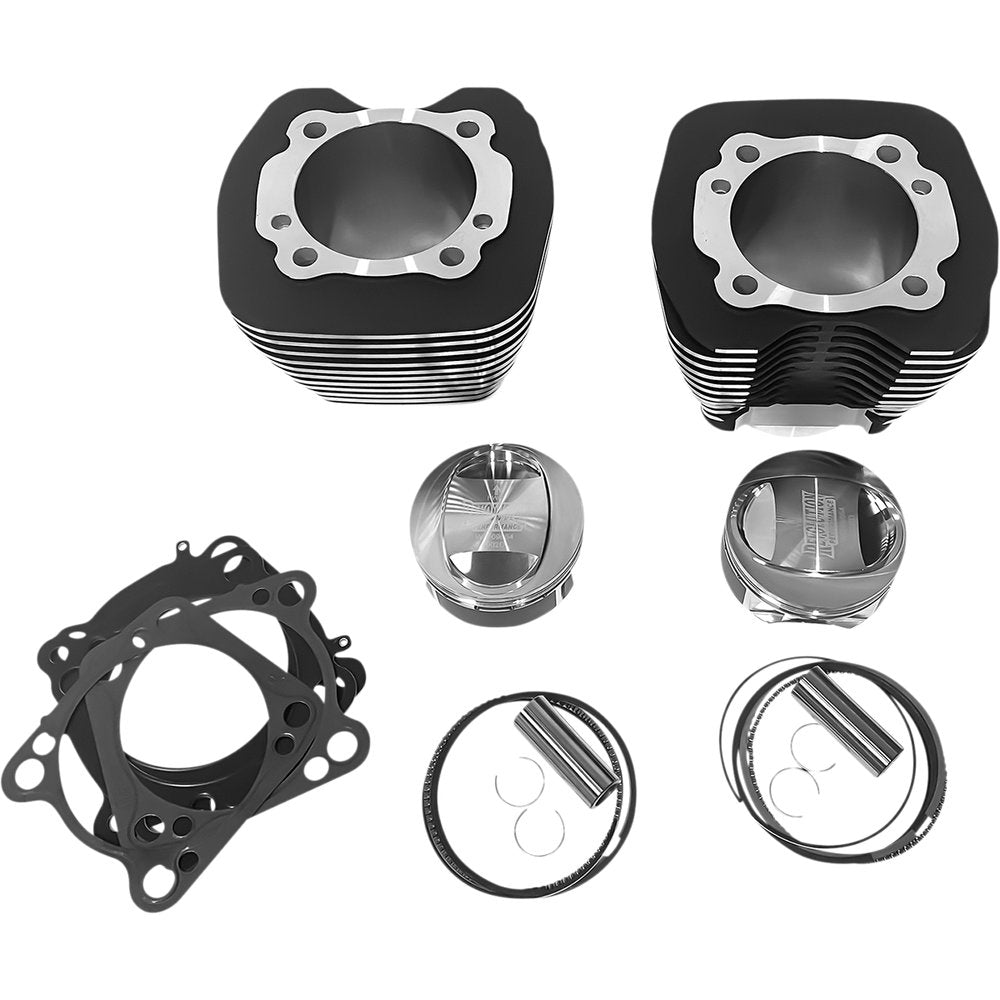 REVOLUTION PERFORMANCE, LLC Cylinder Kit - 113" - Big Bore - Black with Highlighted Fins - Screamin Eagle | CVO 110" Twin Cam RP201-174W