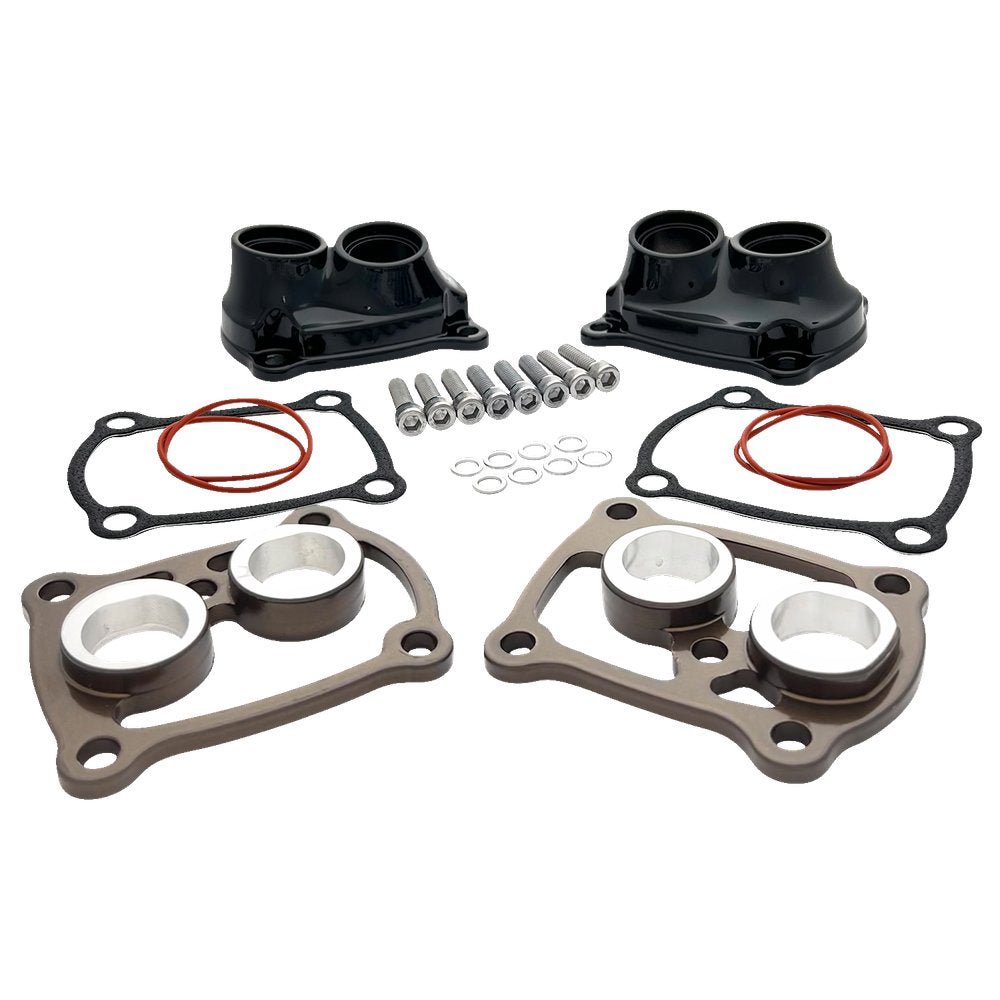 REVOLUTION PERFORMANCE, LLC Tappet Cover - Tap-It-Right Kit - Gloss Black/Bronze - M8 TIR-BST