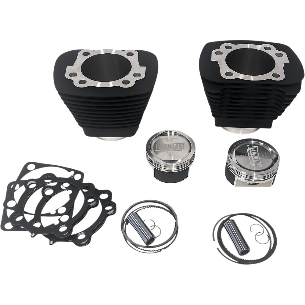 REVOLUTION PERFORMANCE, LLC Cylinder Kit - 1250 cc - Big Bore - Black - XL1200 RP201-406W