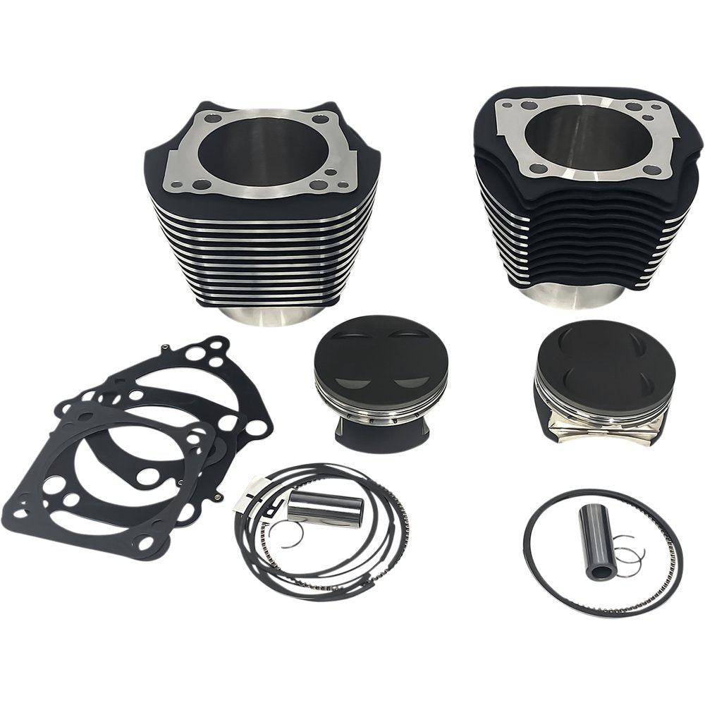REVOLUTION PERFORMANCE, LLC Cylinder Kit - 139" - Black with Highlighted Fins - 107" M8 RP201-611W