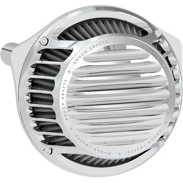 ROUGH CRAFTS Round Air Cleaner - Chrome RC-600-013