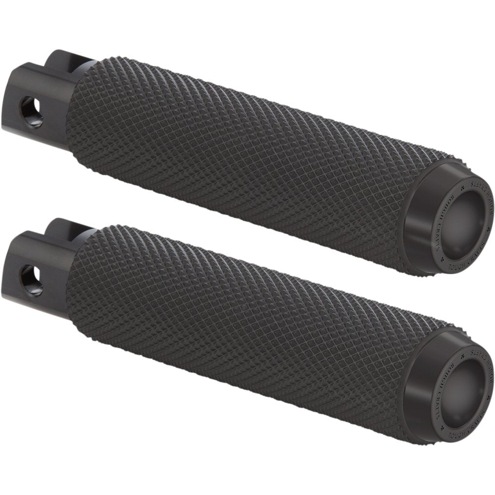ROUGH CRAFTS Driver Pegs - Black - Knurled RC-400-004