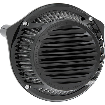 ROUGH CRAFTS Round Air Cleaner - Black RC-600-008