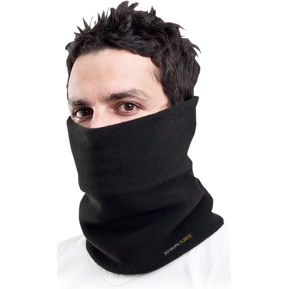 SCHAMPA & DIRT SKINS Fleece Double Layer Neckgaiter - Black NG001