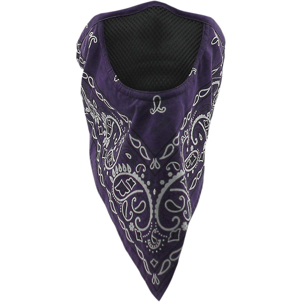 SCHAMPA & DIRT SKINS Facefit Facemask - Purple Paisley FMV-223