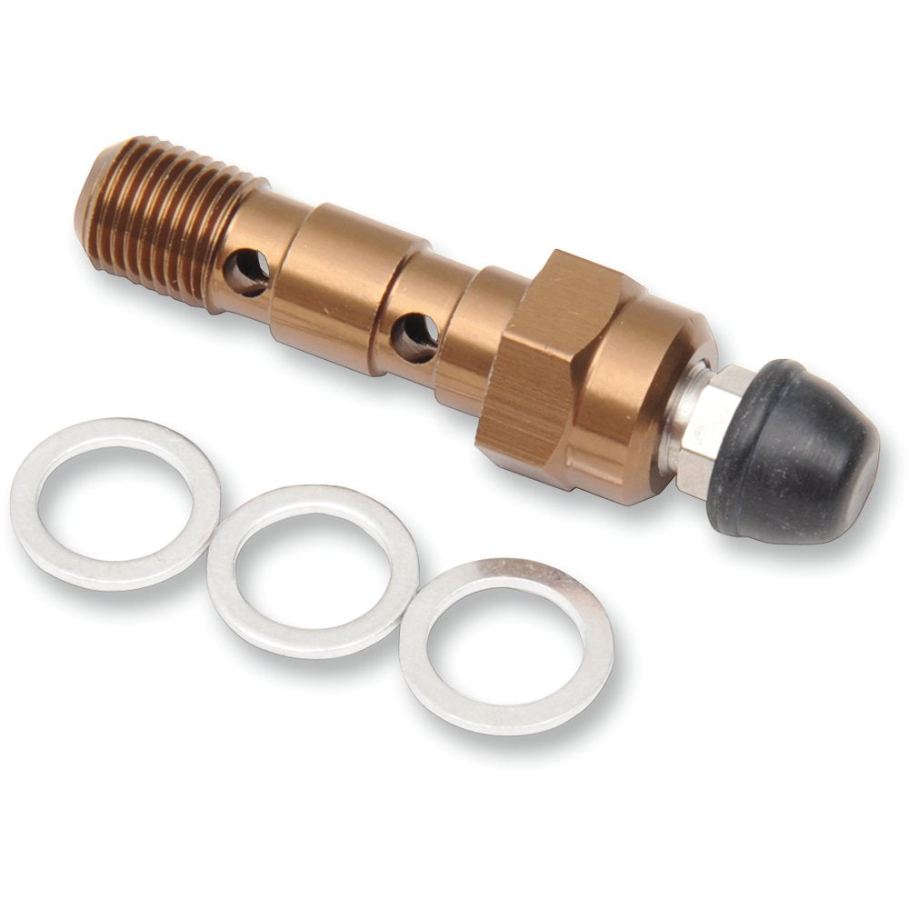 SHINDY Aluminum Banjo Bolt with Bleeder - Suzuki 17-628