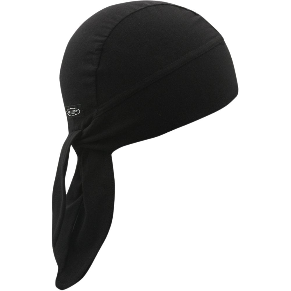 SCHAMPA & DIRT SKINS Wide Band Headwrap - Black BNDNA004-0