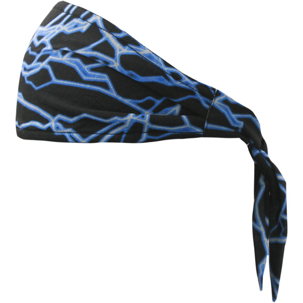 SCHAMPA & DIRT SKINS Old School Bandana - Blue Lightning OSB1-36