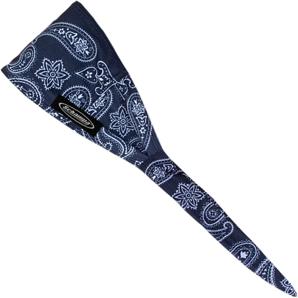 SCHAMPA & DIRT SKINS Old School Bandana - Black/White Paisley OSB1-1001
