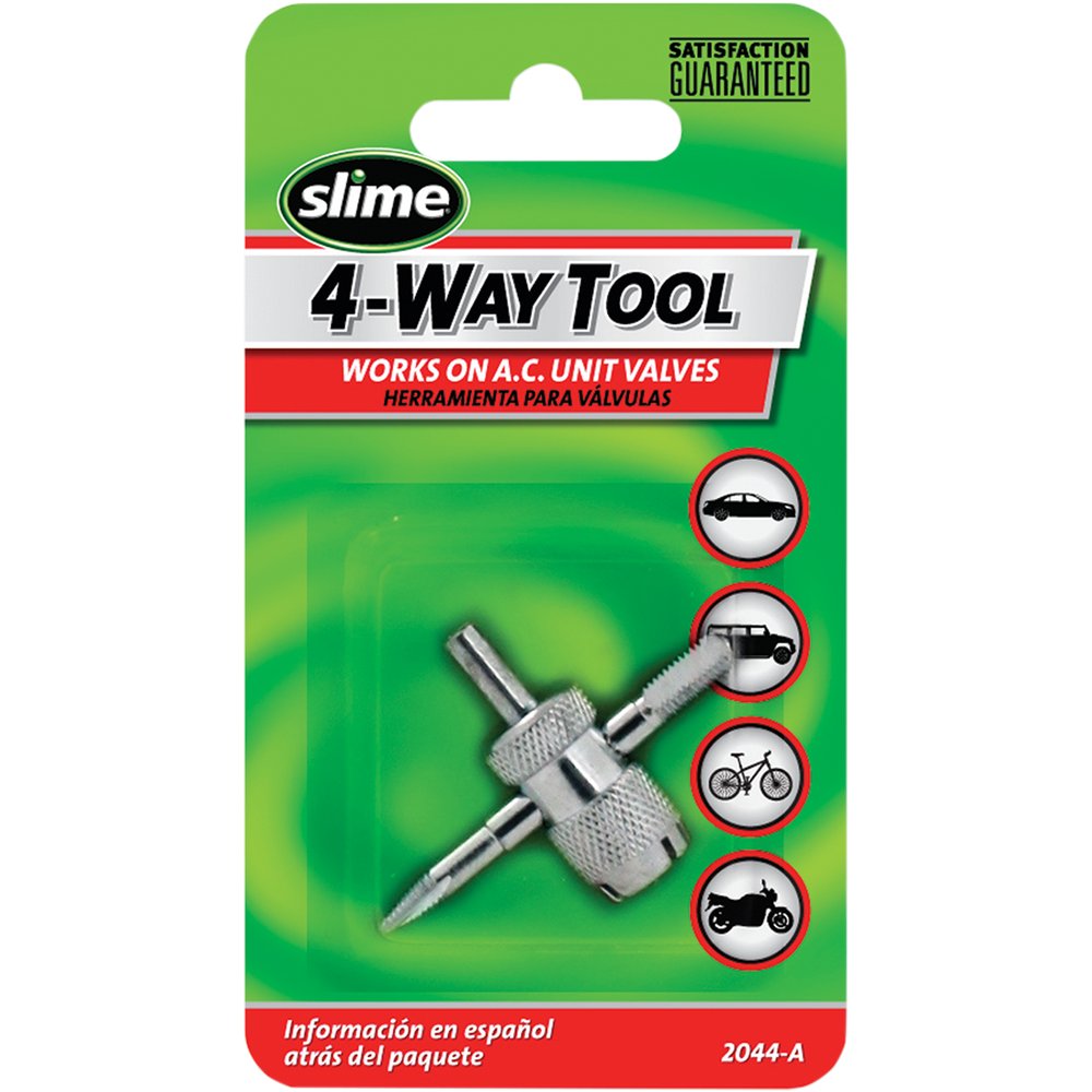 SLIME Tire Valve Tool - 4-Way 2044-A