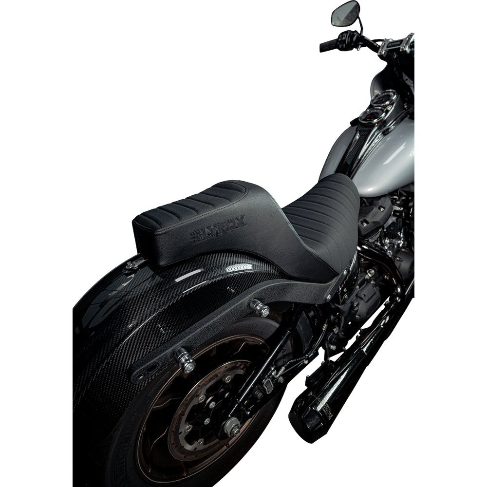 SLYFOX High Noon Seat - Vinyl - Classic Stitch - Black Logo - FL/FX '18-'24 4701A-slyfox