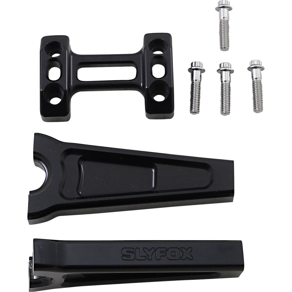 SLYFOX Handlebar Riser Kit - Straight - 1" Clamping - 6" Rise - Black TM-SLY4
