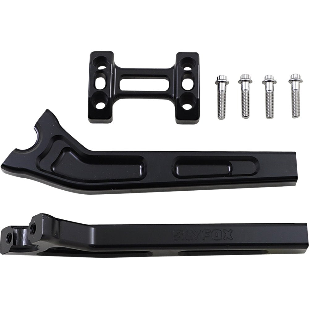 SLYFOX Handlebar Riser Kit - Pullback - 1" Clamping - 10" Rise - Black TM-SLY14