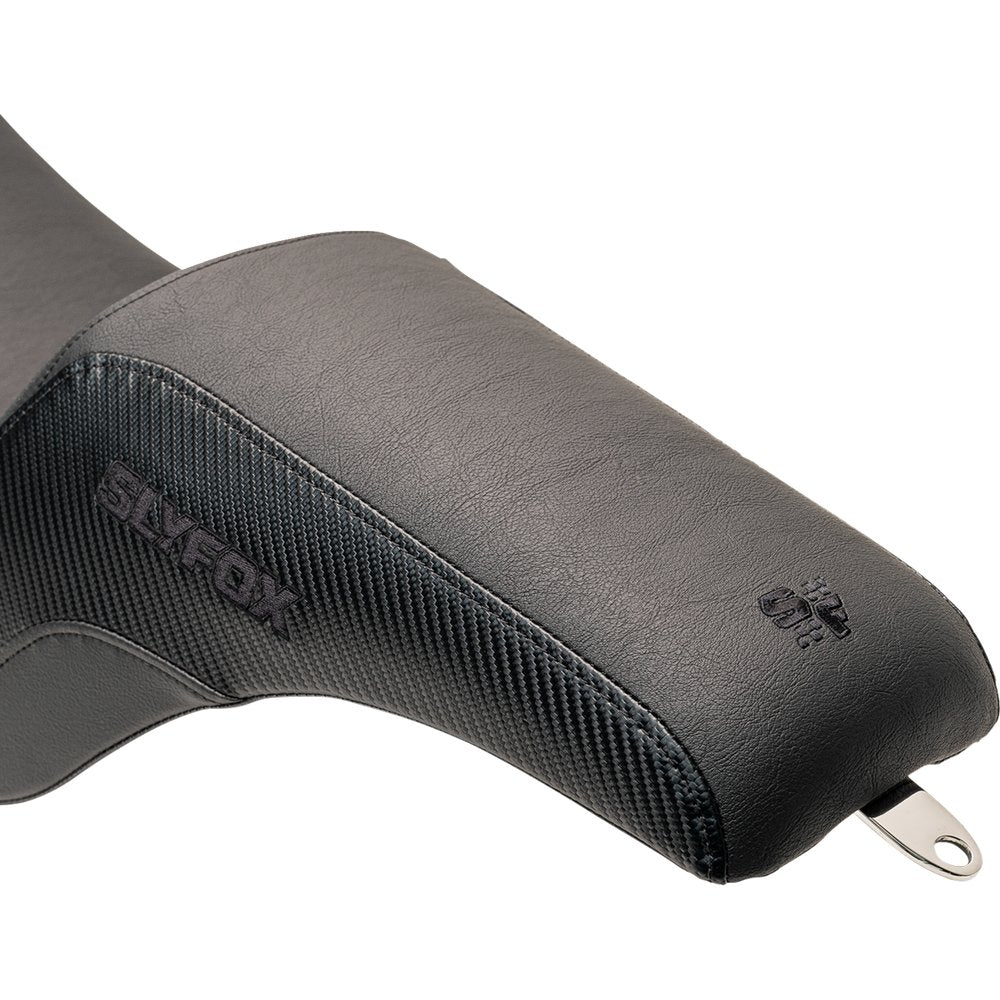 SLYFOX Lowrider Drifter Seat - Black Logo - Smooth Vinyl - Carbon Fiber - FXLR/FLSB '18-'24 0802-1589