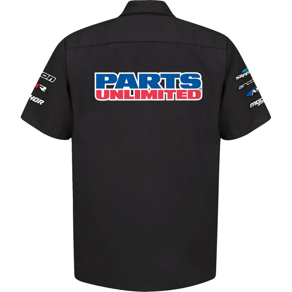 THROTTLE THREADS Parts Unlimited House 25 Shirt - Black - 5XL PSU38ST24BK5R