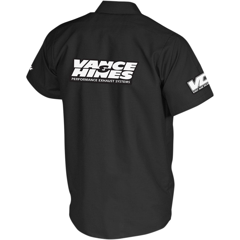THROTTLE THREADS Vance & Hines Shop Shirt - Black - Medium VNH18S24BKMR