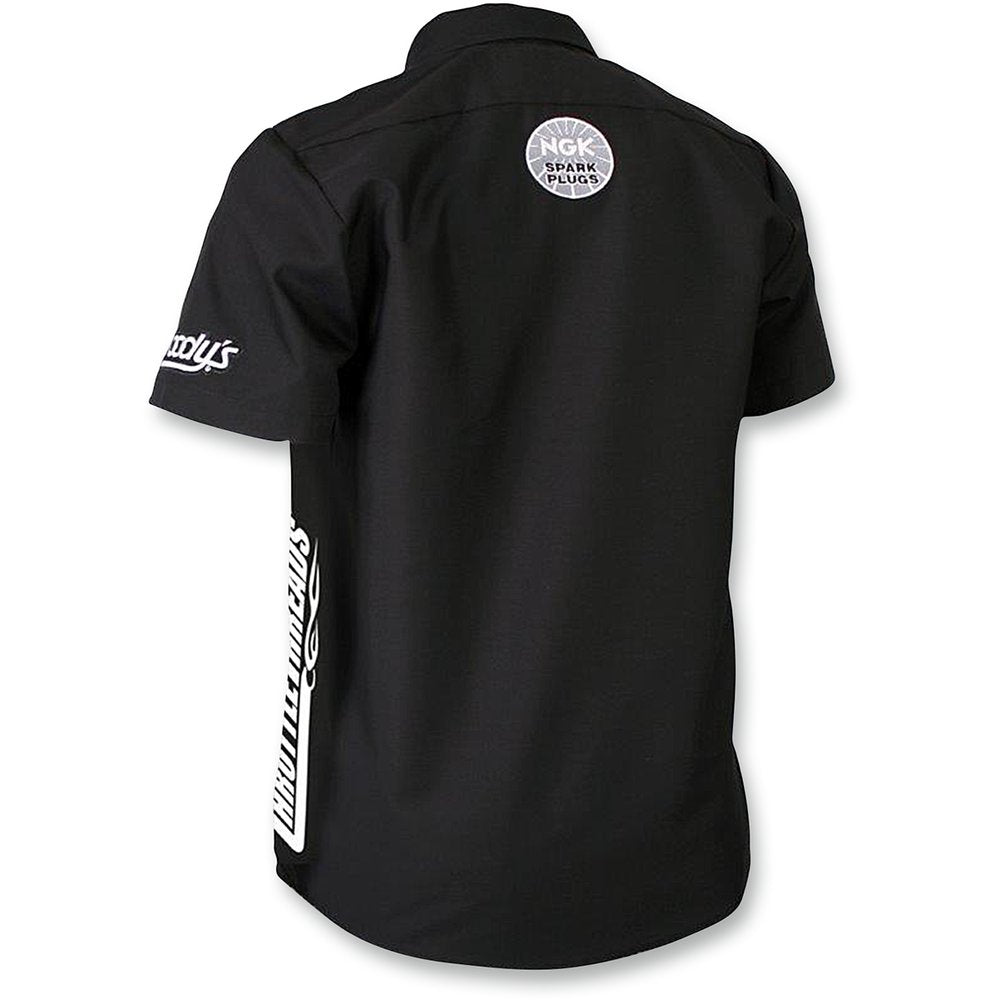 THROTTLE THREADS Throttle Threads Snow Shop Shirt - Black - 3XL TT430S24BK3R