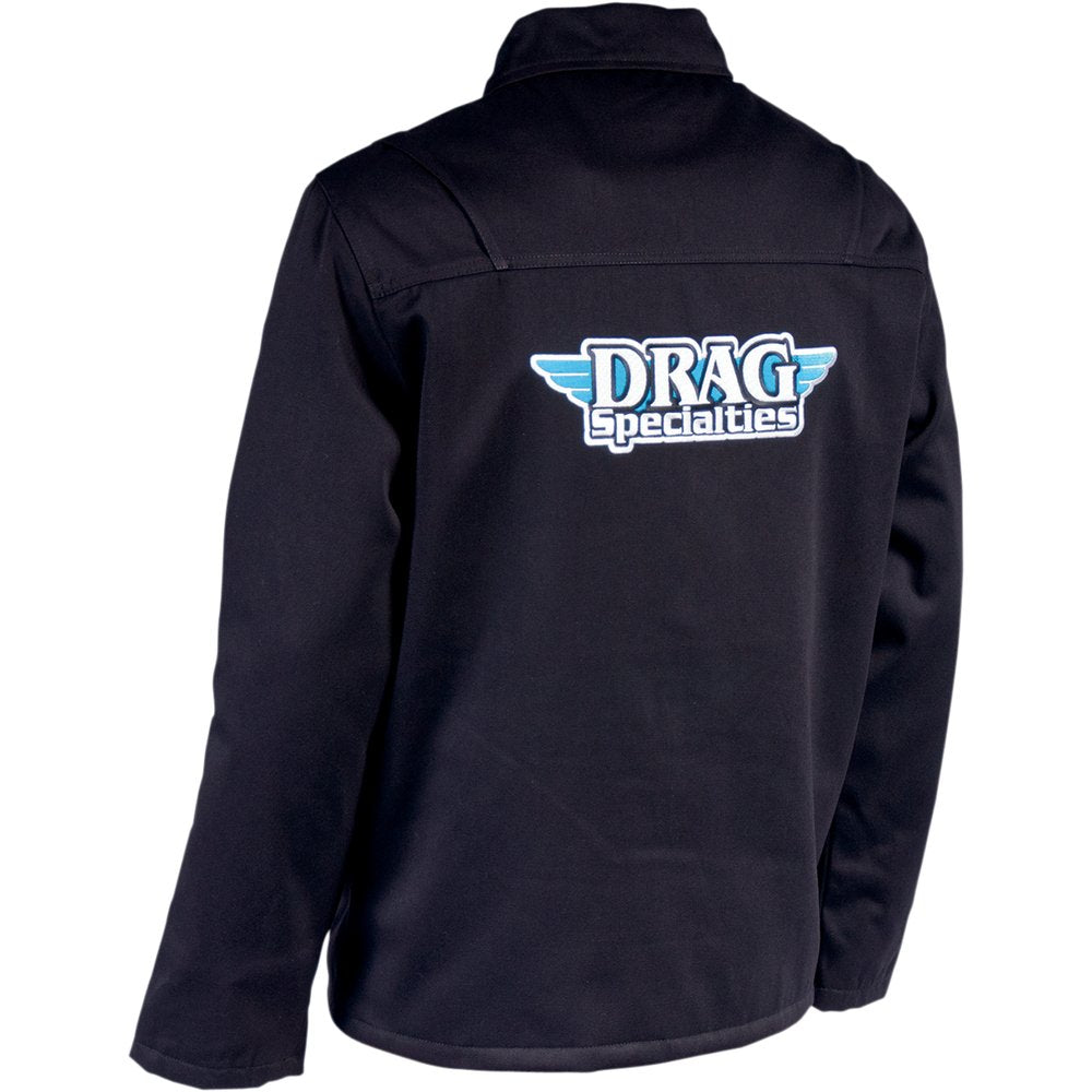 THROTTLE THREADS Drag Specialties Shop Jacket - Black - XL DRG19J28BKXR
