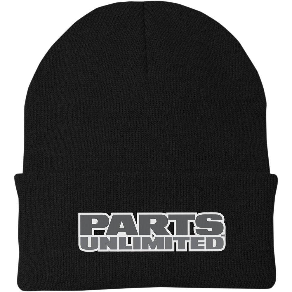 THROTTLE THREADS Parts Unlimited Beanie - Fleece - Black PSU30H90BKOR