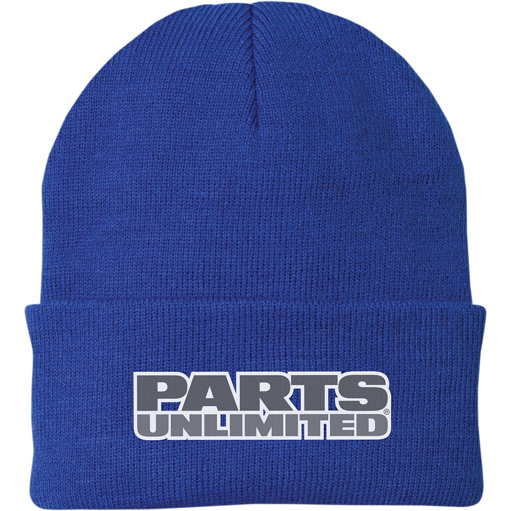 THROTTLE THREADS Parts Unlimited Beanie - Fleece - Blue PSU30H90RBOR