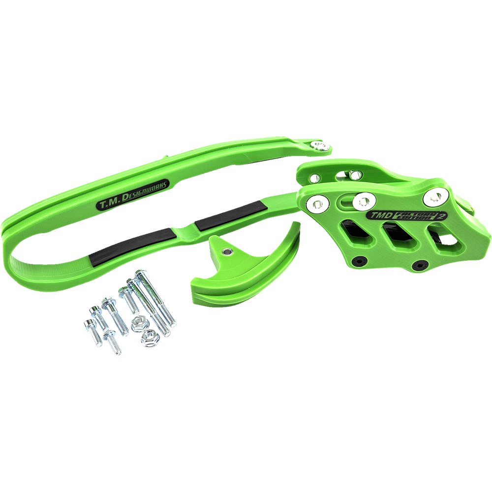 T.M. DESIGNWORKS Chain Guide/Slider - Green - KX 250/450 KCP-K12-GR