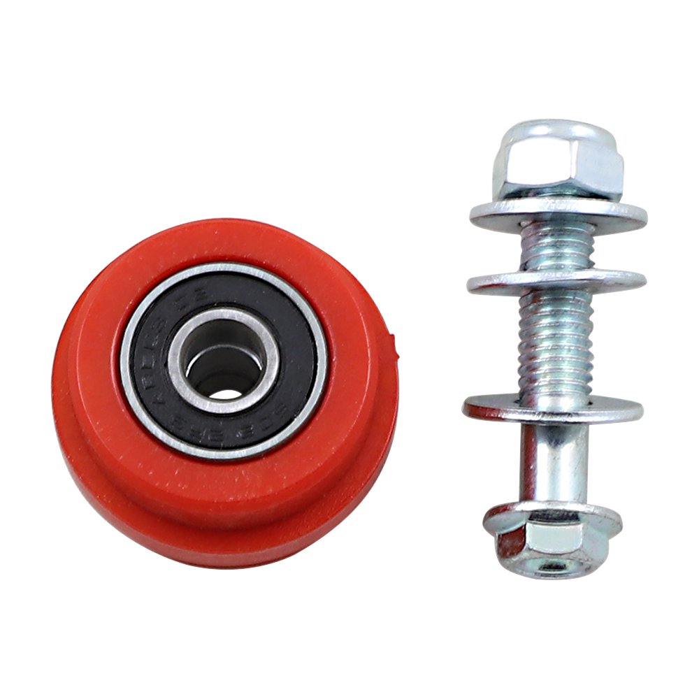 T.M. DESIGNWORKS Chain Roller - Red - Honda/Suzuki/TM/Yamaha PLR-212-RD
