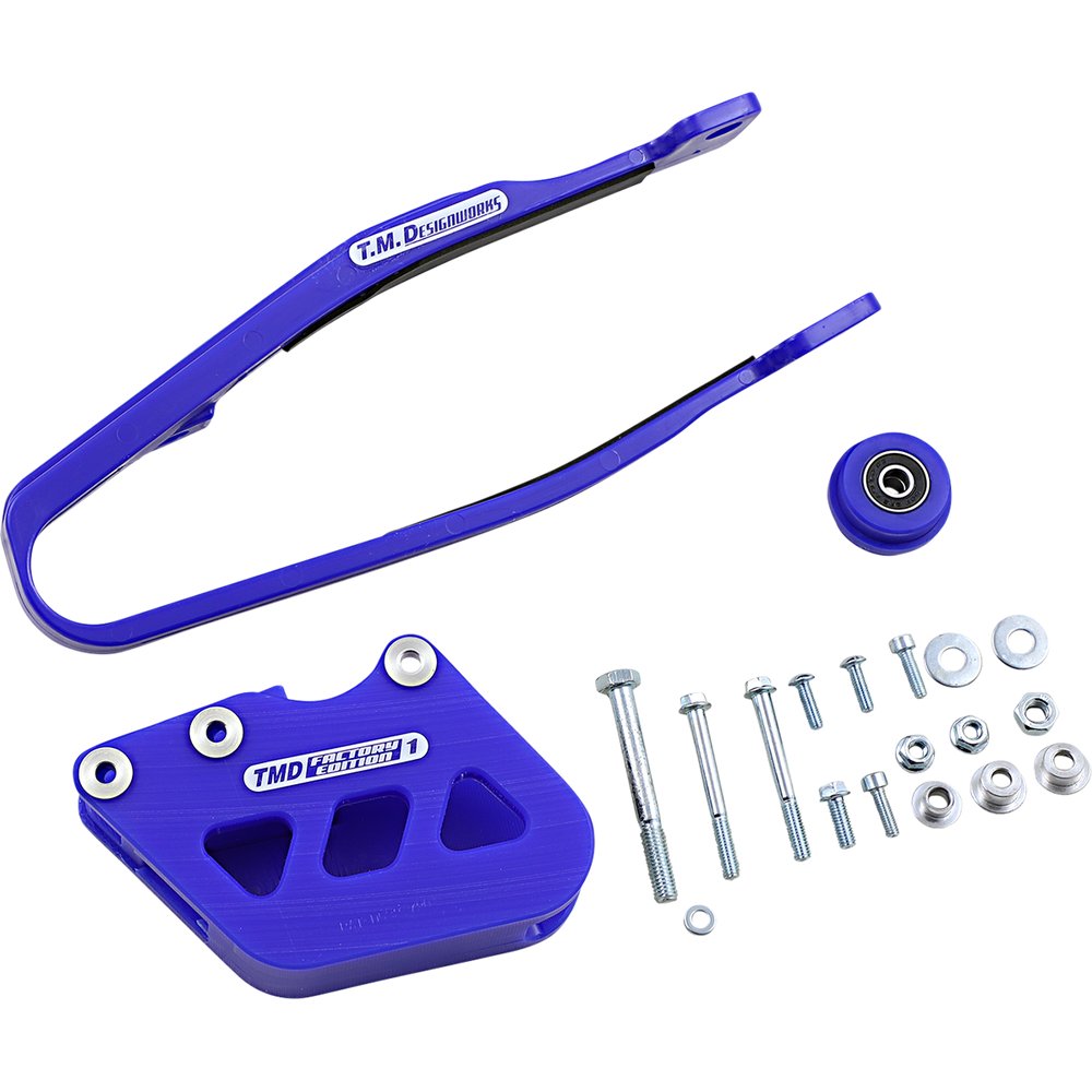 T.M. DESIGNWORKS Chain Guide/Slider - Yamaha - Blue YCP-OR1-BU