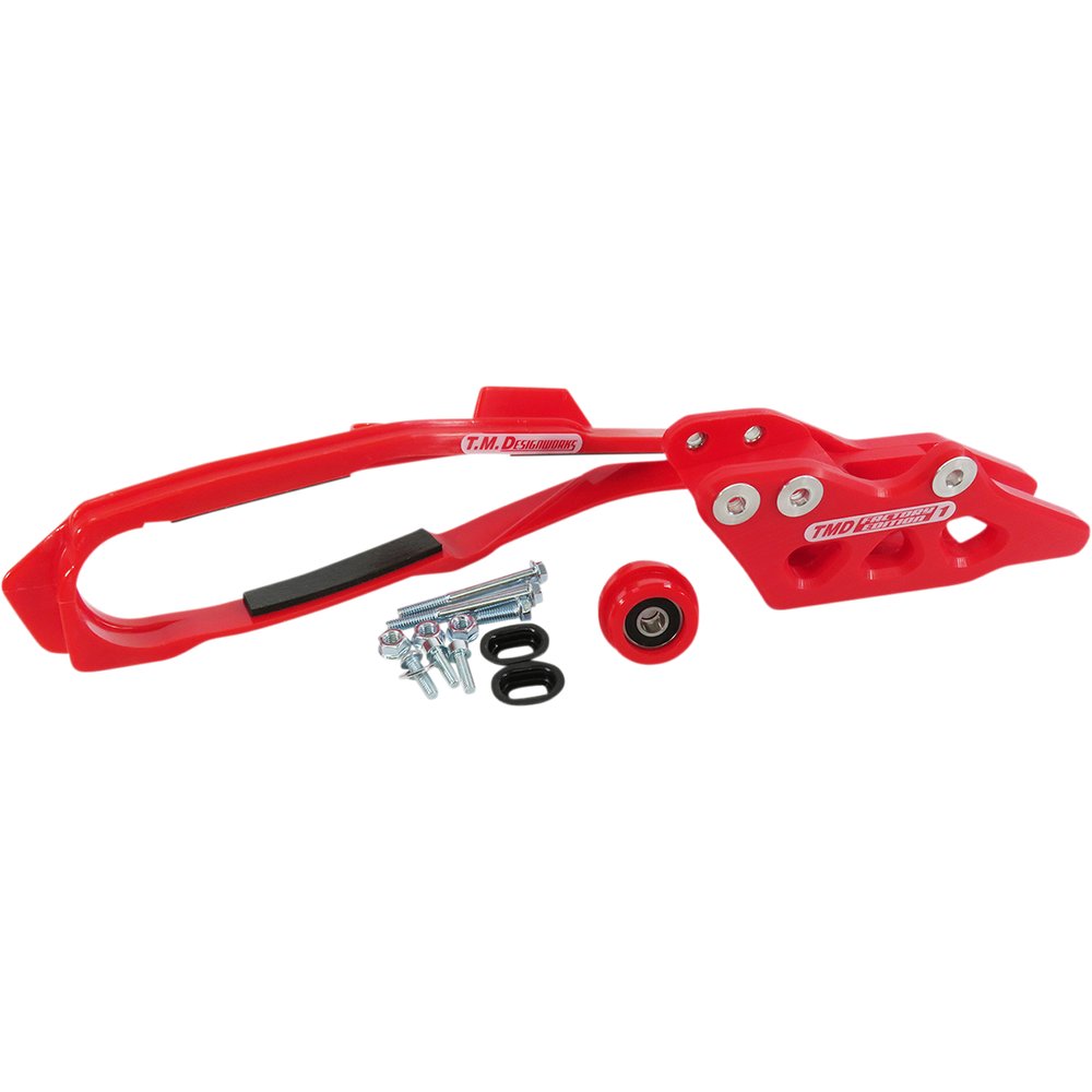T.M. DESIGNWORKS Chain Guide/Slider - Red - Honda DCK-OR16-RD