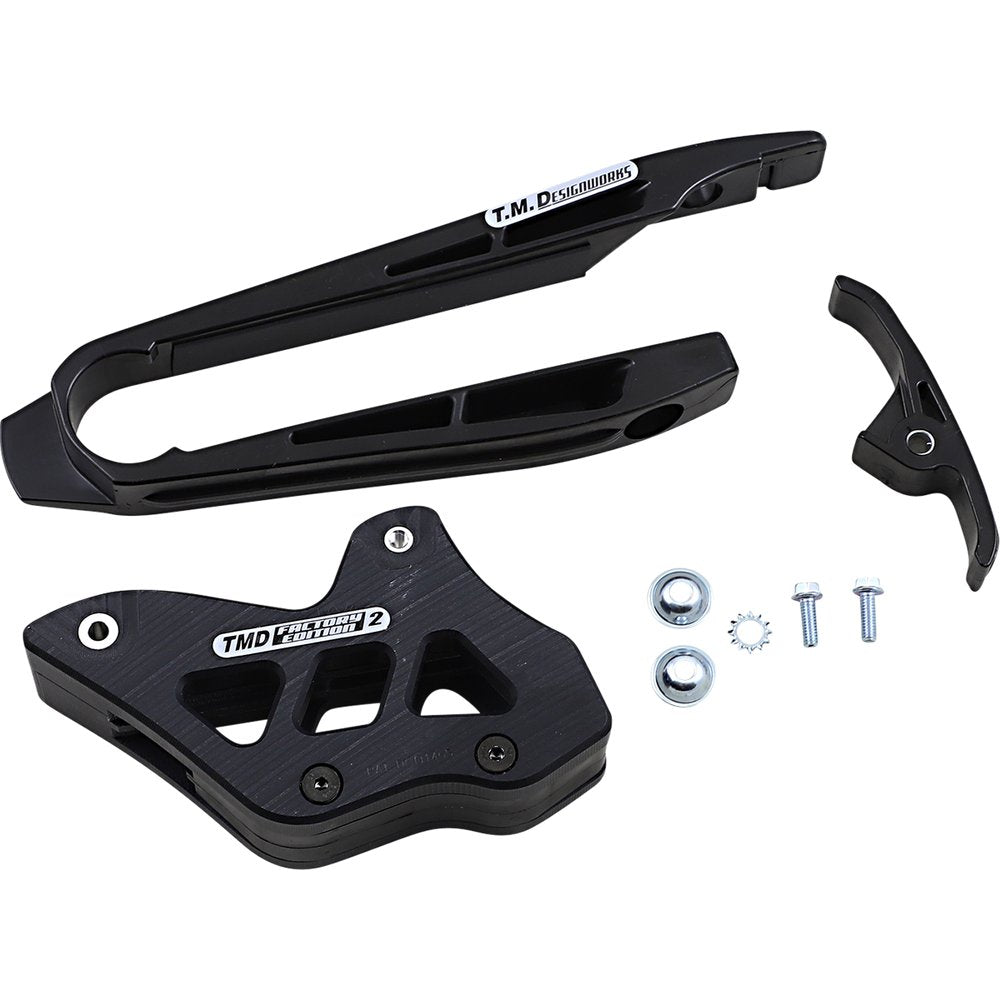 T.M. DESIGNWORKS Chain Guide/Slider - KTM/Husaberg - Black DCK-ORK-BK