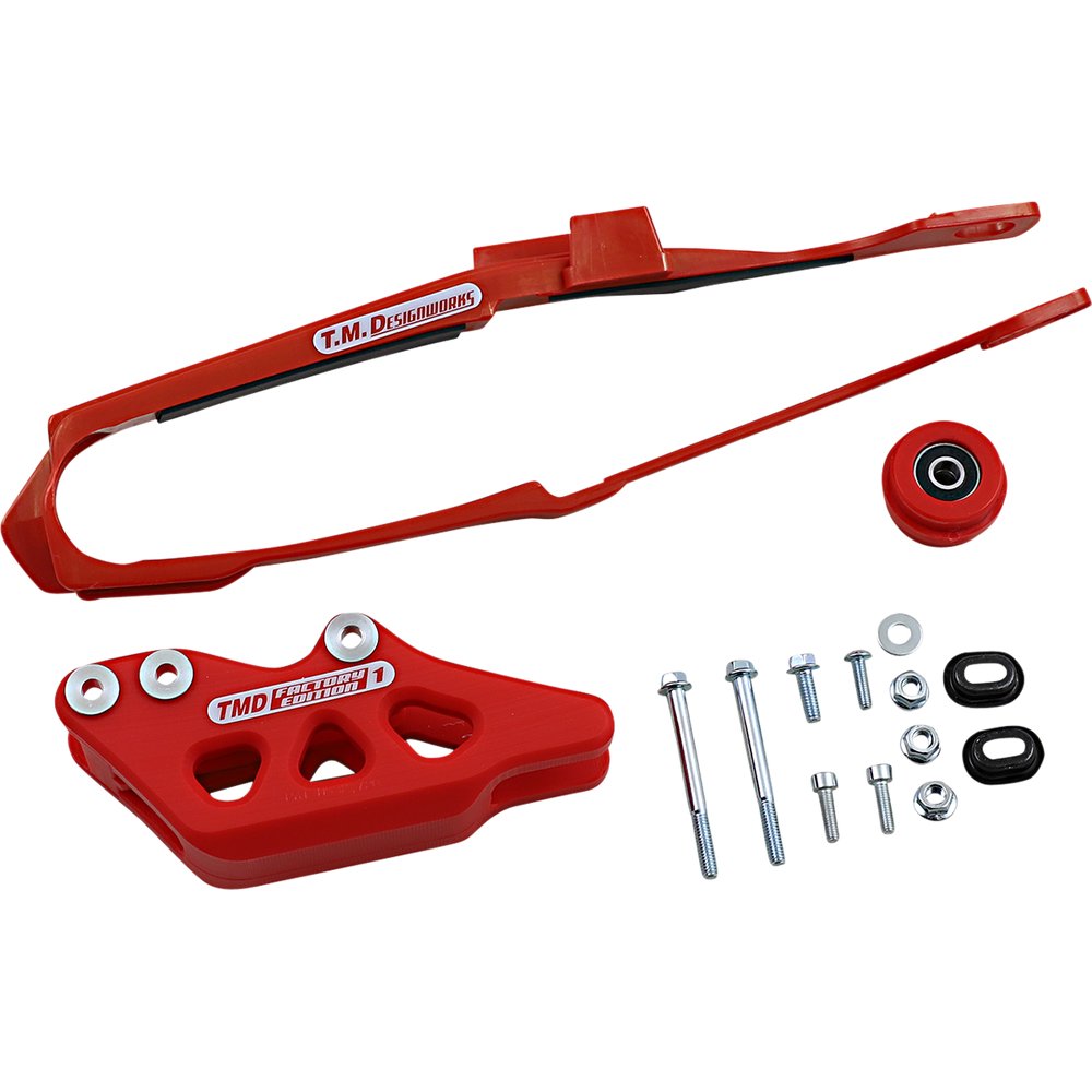 T.M. DESIGNWORKS Chain Guide/Slider - Honda - Red DCK-OR10-RD