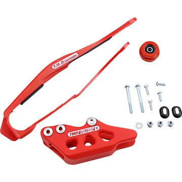 T.M. DESIGNWORKS Chain Guide/Slider - Honda - Red DCK-OR2-RD