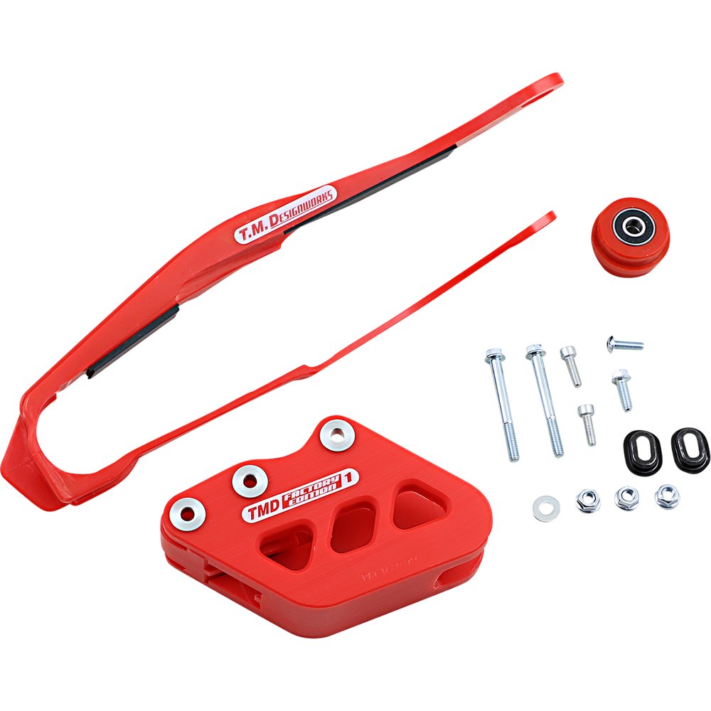 T.M. DESIGNWORKS Chain Guide/Slider - Honda - Red DCK-OR1-RD
