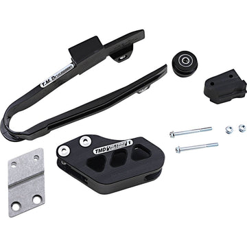 T.M. DESIGNWORKS Chain Guide/Slider - Gas Gas - Black GGM-ORK-BK