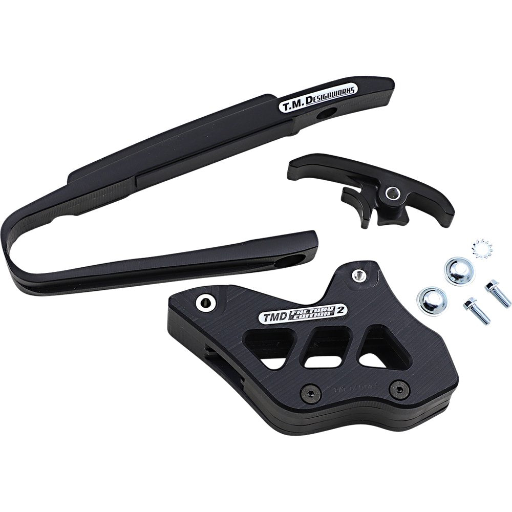 T.M. DESIGNWORKS Chain Guide/Slider - KTM/Husaberg - Black KTM-225-BK