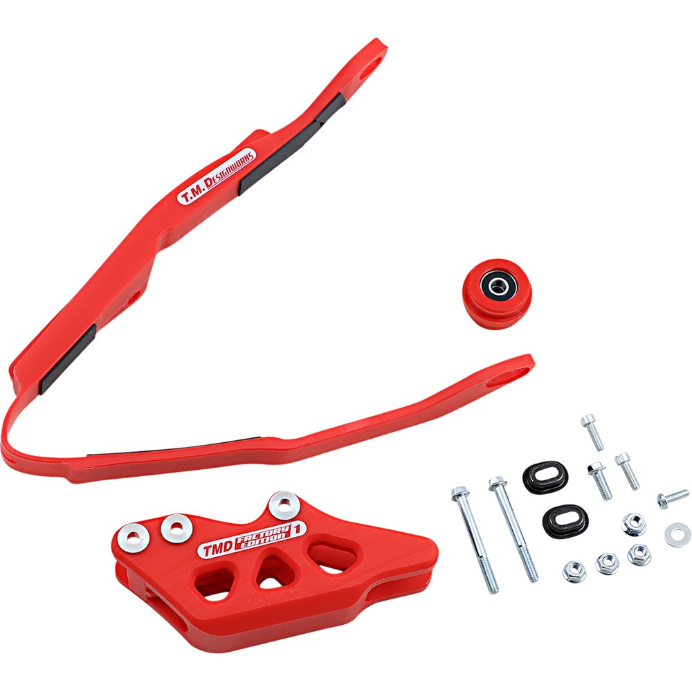 T.M. DESIGNWORKS Chain Guide/Slider - Honda - Red HCP-H06-RD