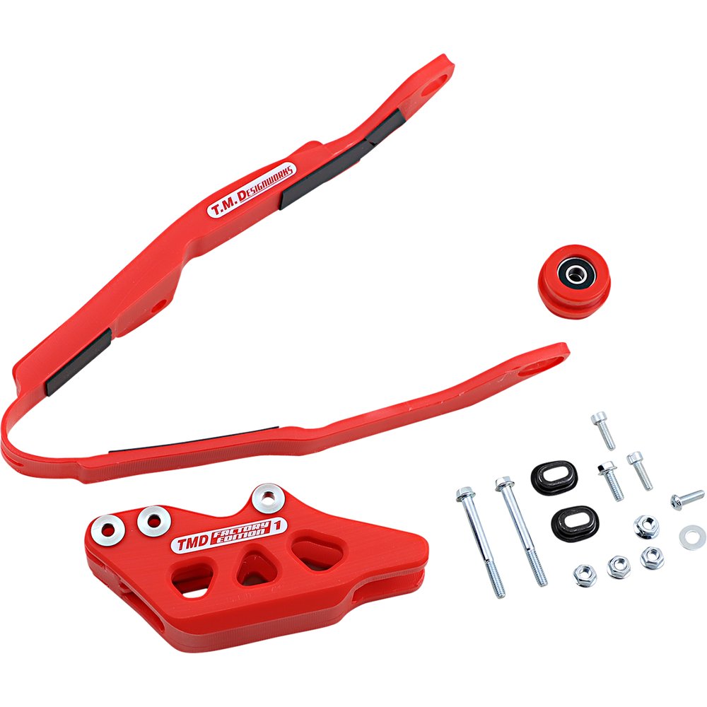 T.M. DESIGNWORKS Chain Guide/Slider - Honda - Red HCP-H04-RD