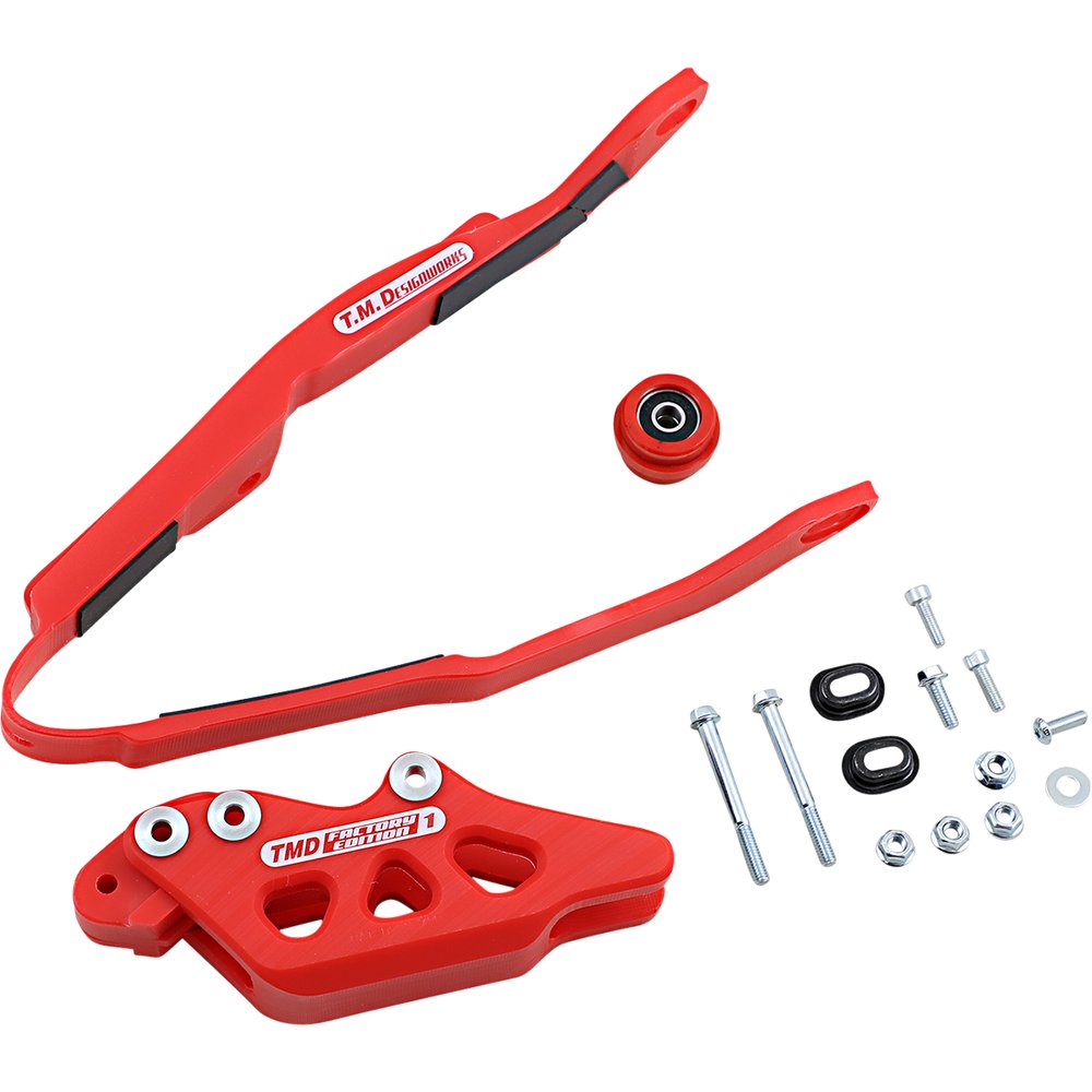 T.M. DESIGNWORKS Chain Guide/Slider - Honda - Red HCP-H03-RD