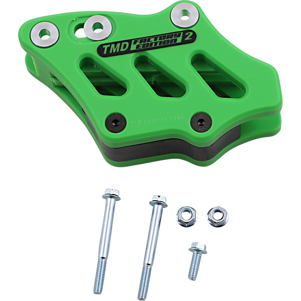 T.M. DESIGNWORKS Chain Guide - Green - Kawasaki RCG-KX5-GR