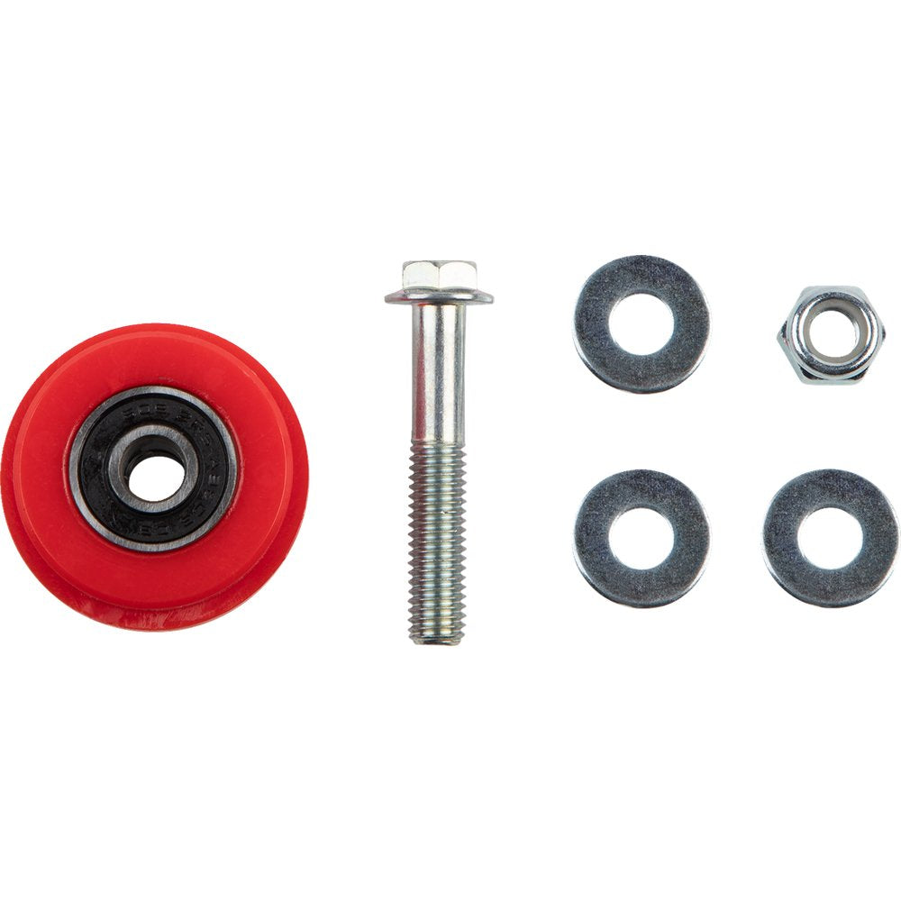 T.M. DESIGNWORKS Chain Roller - Kawasaki/Suzuki/Yamaha - Red PLR-513-RD