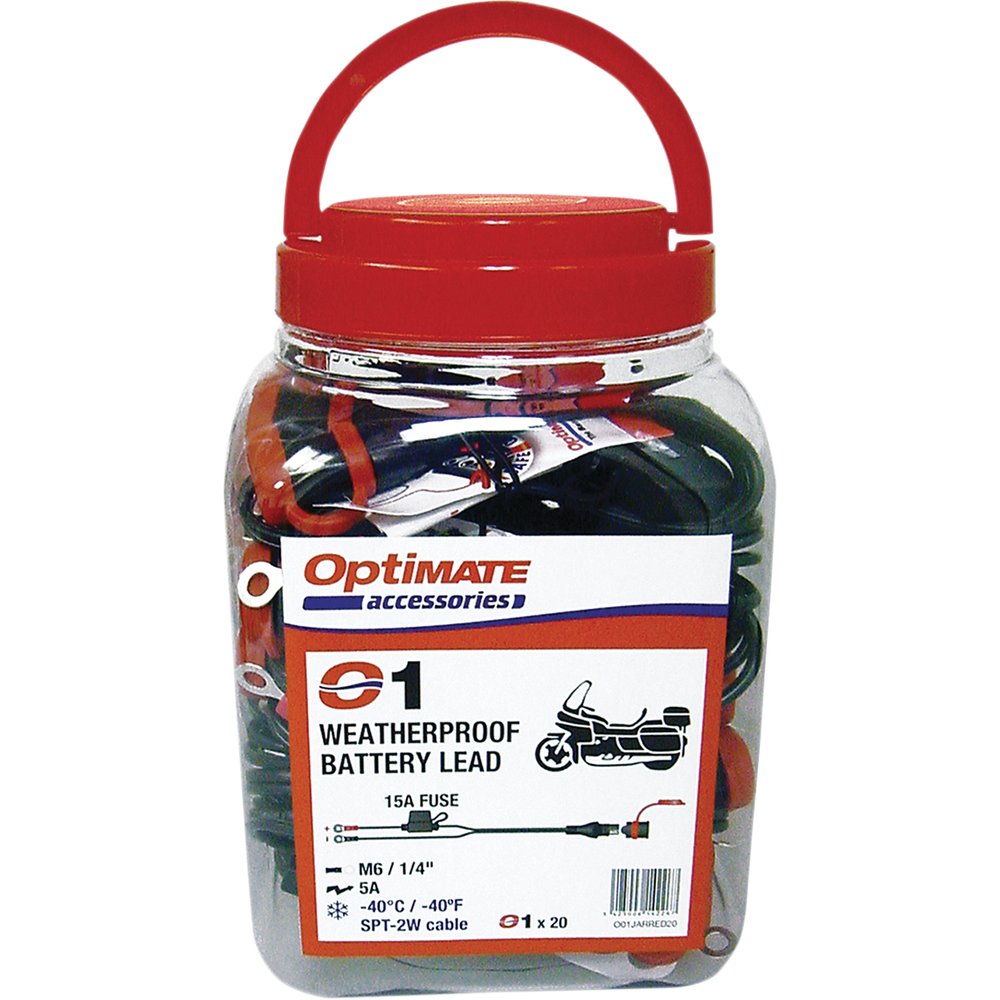 TECMATE Battery Lead with Ring Terminal - 12V - Fused - 20 Pack O-01NJAR