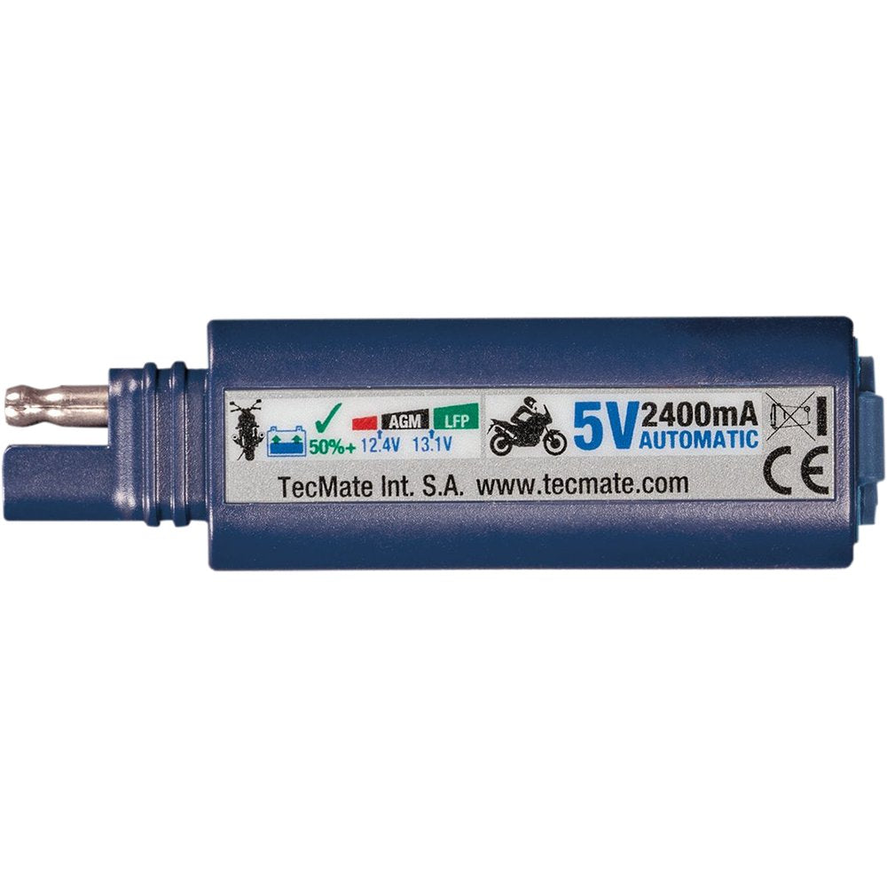 TECMATE SAE to USB Charger - 2 Pin Connector - LED O-100V3