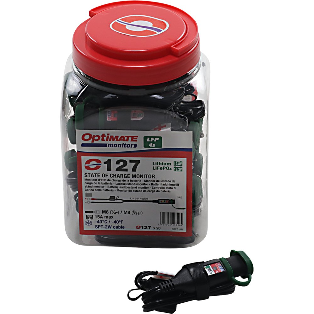TECMATE Battery Status/Charge System Monitor - Lithium/SAE - 20 Pack O-127JAR