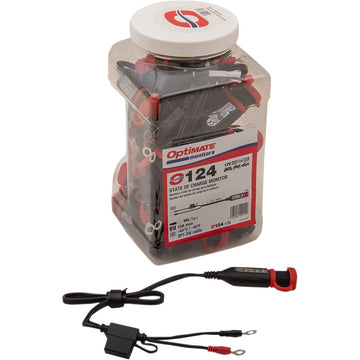 TECMATE Permanent Power Lead with Battery/Charge Status - Jar of 20 O-124JAR