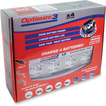 TECMATE Battery Charger/Maintainer - 4-Bank TM455