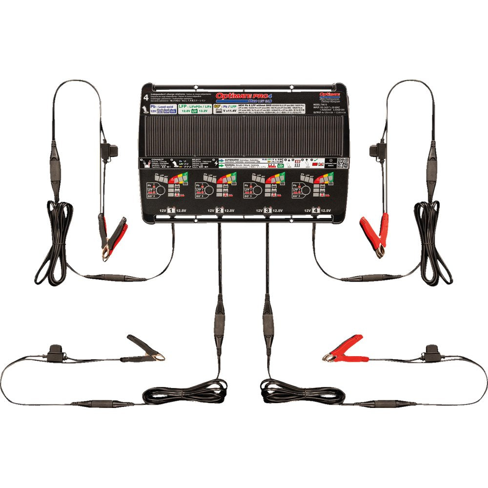 TECMATE Battery Charger - OptiMate PRO-4 DUO - Automatic/Diagnostic TM670-NA