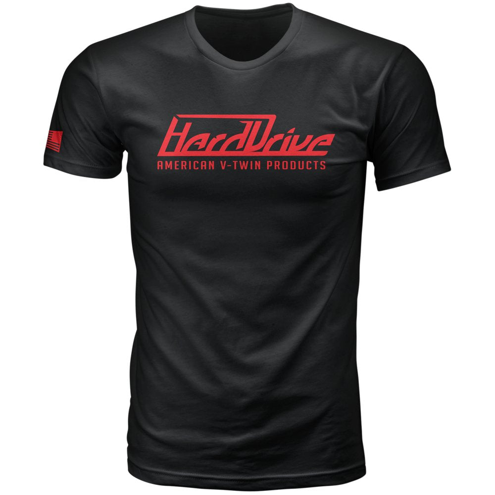 Harddrive Tee Black/Red Lg