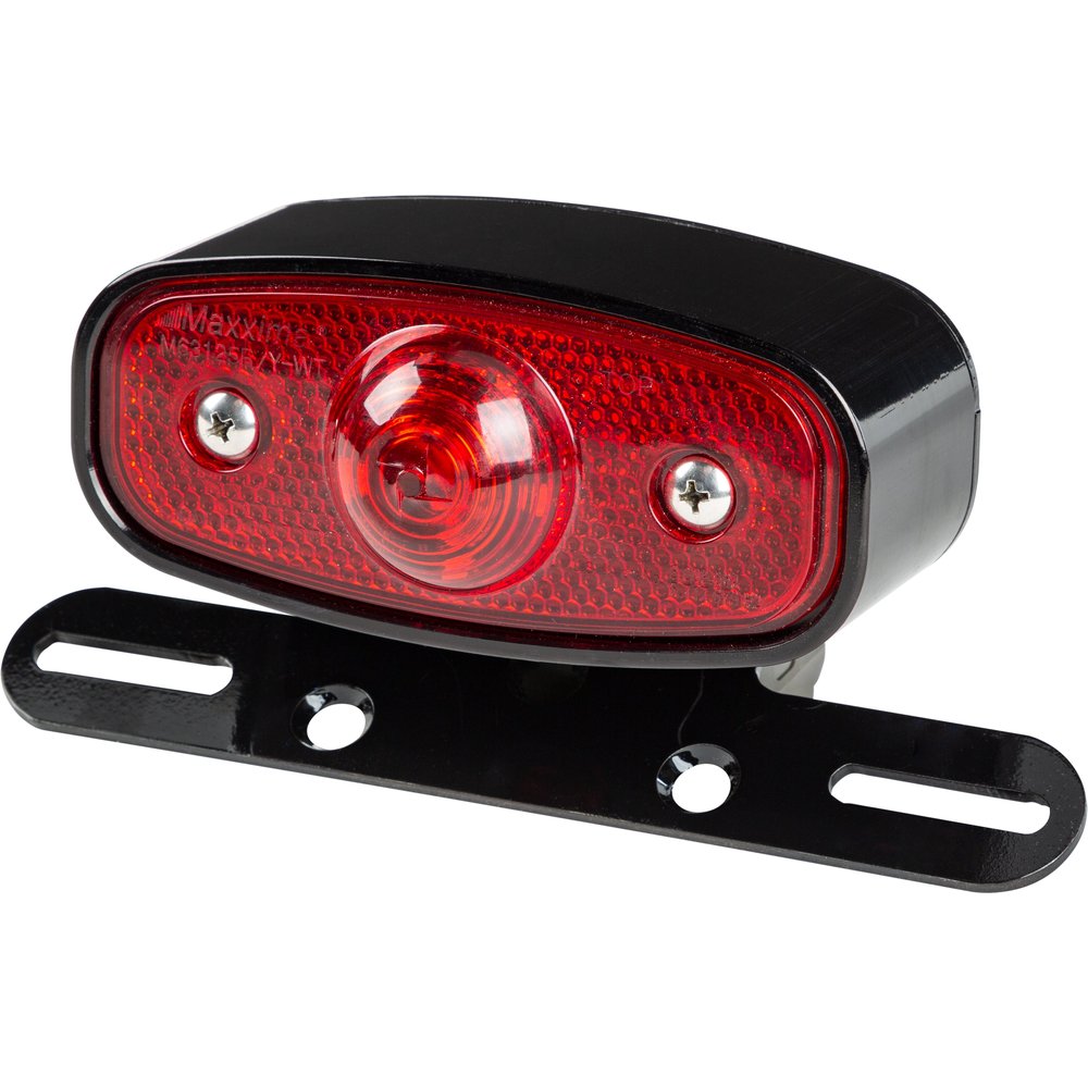 Chopper Taillight Black Led W/License Bracket